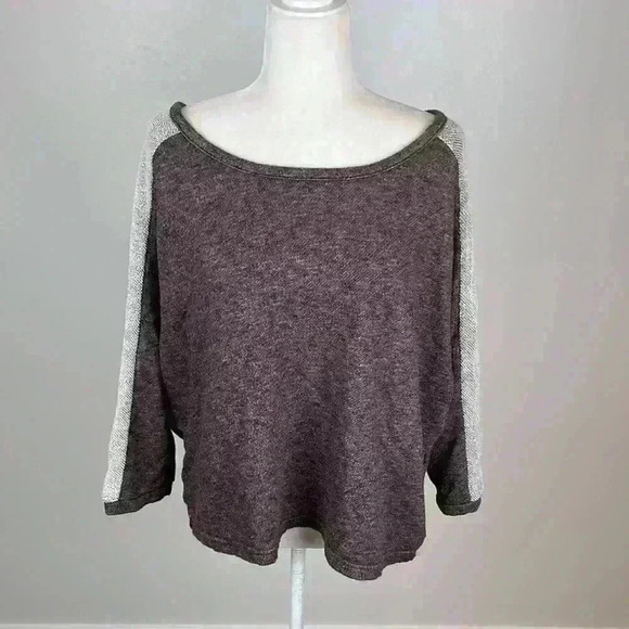 Old Navy Purple Quarter Sleeve Top Size Large - Picture 1 of 8